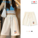 真維斯（Jeanswest）短褲女外穿純棉透氣針織高腰五分褲女運動(dòng)跑步顯瘦百搭褲子女