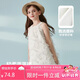 ASK JUNIOR女童連衣裙2025夏裝兒童裙子無(wú)袖薄款公主裙 白色 150