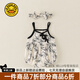 G.DUCKKIDS小黃鴨童裝嬰兒衣服夏季薄款寶寶外出服夏裝新生兒包屁衣吊帶哈衣 圖片色 90cm 90尺碼建議1~2歲cm