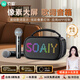 索愛(ài)（soaiy）N01懸浮歌詞藍牙K歌音箱無(wú)線(xiàn)話(huà)筒麥克風(fēng)一體式兒童戶(hù)外家庭用ktv男女唱歌生日禮物黑