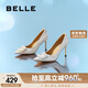 百麗七夕禮物水鉆高跟鞋女商場(chǎng)同款細(xì)跟通勤單鞋A4P1DCQ3 銀色 37