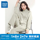 真維斯（Jeanswest）純色休閑短外套2025春季新款星空棉立領(lǐng)開衫溫柔上衣女JR 灰綠8702 M 165/88A
