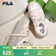 斐樂(lè)（FILA）斑斕鞋ROSETTA女鞋板鞋新款面包厚底鞋復(fù)古休閑鞋 奶白/淺粉-GP 37.5