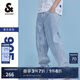 杰克·瓊斯（JACK&JONES）25年男裝夏季潮流寬松直筒錐腿涼感潮牌牛仔褲休閑褲子九分男褲 E40淺牛仔藍(lán) 905錐形 32 175 W32