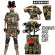 云薔兒童迷彩服套裝 兒童迷彩衣服小特警馬甲玩具槍戰(zhàn)術(shù)頭盔親子 短袖 】迷彩戰(zhàn)術(shù)套裝+衣服 150 尺