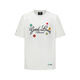 GBGOODBRAND 2025SS GOODLOVES立體刺繡標語輕奢時尚高級感短袖T恤 白色 * M