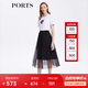 PORTS寶姿商場(chǎng)同款春夏新款女裝半身長(cháng)裙LM8S068MLN006 黑色 S (4)