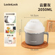 樂(lè)扣樂(lè)扣泡面碗不銹鋼帶蓋大容量宿舍用保溫學(xué)生用上班族帶飯盒 云霧灰【1000ml