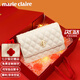 MARIE CLAIRE包包女包奢侈品女士斜挎包單肩包生日禮物送女友老婆 米白色  禮盒裝【次日達(dá)】