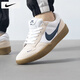 耐克（NIKE）男鞋子男 25夏季新款透氣耐磨運動鞋帆布小白鞋減震滑板鞋休閑鞋 【主推】深海藍-橡皮淺褐/曬圖退10 42 （內(nèi)長265mm）
