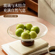 北歐國(guó)度玻璃果盤透明創(chuàng)意桌面擺件糖果干果點(diǎn)心多功能高顏值收納盤