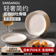 AILUKI日本骨碟盤(pán)家用高檔吐骨碟家用餐桌水果零食感盤(pán)碟吐骨頭盤(pán)子高級 瓷白色6個(gè)裝+收納架【食品級材質(zhì)