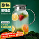 青蘋果耐熱玻璃涼水壺1.6L 可明火直燒冷水壺花茶壺泡茶圍爐煮茶壺