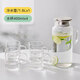 樂(lè )扣樂(lè )扣玻璃冷水壺帶把手耐熱高溫涼水壺家用涼白開(kāi)水杯大容量花茶泡茶壺 1.6L+水杯400ml*4