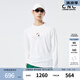 C'N'C【輕奢衣服】CNC男裝23年春夏新款長(zhǎng)袖T恤男士品牌logo標(biāo)識(shí)打底衫 白色 48(170/88A)