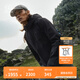 KOLON SPORT/可隆防水沖鋒衣 男子戶外徒步登山2L防風(fēng)戶外連帽透濕夾克外套 LHJK5MNT01-BK 黑色 2XL 185/104A
