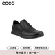 愛(ài)步（ECCO）男鞋 春夏款透氣休閑鞋 柔軟舒適豆豆鞋 黑色 41