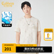 卡賓（CABBEEN）【老花滿印】新疆純棉短袖T恤男2024年夏季新款國(guó)風(fēng) 杏色15 2XL /185/54
