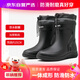 昔雨雨鞋男士輕便防水鞋防滑雨靴子廚師鞋膠鞋 3306中簡(jiǎn)束口 42