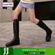HUNTER【修飾腿型】戶外露營(yíng)女鞋Refined防水防滑高筒靴長(zhǎng)筒靴網(wǎng)紅女靴 黑色BLK/啞光 39
