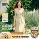 森馬（Semir）連衣裙女設(shè)計(jì)感肌理浪漫2025夏季甜美花邊碎花吊帶裙107425114051