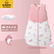 G.DUCKKIDS嬰兒睡袋秋冬薄夾棉寶寶防踢被純棉新生兒防驚跳背心一體式睡袋 海底世界 M碼