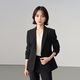 伯德小姐黑色正裝西服女士夏季職業(yè)小個子面試公考高級感西裝外套