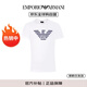 安普里奧·阿瑪尼（Emporio Armani）夏季新款運(yùn)動(dòng)潮流輕奢休閑男短袖t恤 8N1TN5  白 L(185/100A)