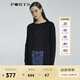 PORTS寶姿 商場同款新品女裝簡約中長款針織開衫LL8K004KZE008 黑色 M /L