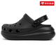 卡駱馳（crocs）孟美岐同款戶外泡芙沙灘洞洞鞋涼鞋 黑色 （尺碼偏大一碼） 35 /36M3