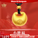 瑪薩皇冠（MazaHonguan）黃金項(xiàng)鏈小胖福女新款999足金純金情侶款吊墜編織繩金坨生日禮物 七夕節(jié)禮物小胖福編繩項(xiàng)鏈(黑繩)