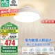 雷士（NVC）無葉風(fēng)扇燈 隱形吊扇燈客廳臥室餐廳兒童房 寶寶風(fēng) 舒適光 送遙控 爆款【離心式/氛圍背光】66瓦無葉