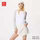 優(yōu)衣庫女裝垂感牛仔風(fēng)裙褲/水洗產(chǎn)品休閑短褲477522 30 淺米色 S /155/62A