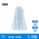 森馬（Semir）連衣裙女海邊度假掛脖兩穿長裙2025夏季蝴蝶結(jié)初戀裙109325114011