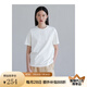 旅途原品 白色t恤女粉色寬松匹馬棉高品質(zhì)圓領(lǐng)25年新款基礎(chǔ)極簡(jiǎn)百搭體恤 米白色 - 現(xiàn)貨 S