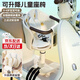FGHGF電動(dòng)車(chē)兒童座椅前置電瓶摩托車(chē)坐椅電車(chē)通用安全寶寶嬰兒小孩坐凳 【米色加厚款】 安全坐墊+升降減震 8個(gè)月-3歲