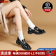 NINE WEST/玖熙美國品牌2025時(shí)尚新厚底樂福鞋春秋新款英倫一腳蹬小皮鞋女 黑色 34 (220mm)