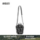 AIGLE艾高斜挎包WR防潑水黑色季節(jié)印花中性休閑包 黑色季節(jié)印花 BH833 UN