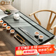 金鑲玉綠檀石茶盤烏金石功夫大號石頭茶盤 山水一色80*33*3.5