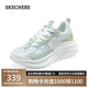 斯凱奇（Skechers）糕糕鞋女鞋夏季厚底增高休閑鞋蕾絲透氣戶外運(yùn)動(dòng)鞋松糕鞋117520