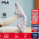FILA斐樂(lè )兒童童鞋跑步鞋2025年冬季新款男女小童運動(dòng)鞋子籃球鞋 奶白/石南紫-GA 32