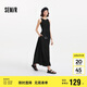 森馬（Semir）連衣裙女高腰拼接背心裙百搭2025夏優(yōu)雅圓領(lǐng)長裙通勤109325114015