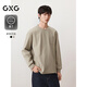GXG男裝長(cháng)袖針織速干多色長(cháng)袖T恤口袋設計 卡其色 195/XXXXL