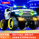 韋尼坦克300兒童電動(dòng)車四輪越野車雙人男女寶寶遙控玩具大人可坐童車 旗艦+白色+發(fā)光軟輪+12V14A電瓶