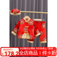 洛留云一周歲寶寶衣服男童春秋抓周禮服兒童唐裝百天生日滿月套裝周歲服 冬款【八方來?！?件套 90 /適合12-18個月