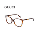 古馳古馳女士方形光學(xué)框架玳瑁色 S碼GG0026O 情人節送禮