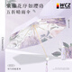WCZ德國(guó)五折便攜小巧太陽(yáng)傘防曬防紫外線女彩膠晴雨兩用高級(jí)感遮陽(yáng)傘 紫薇花-五折款【小巧便攜_彩膠防