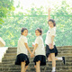 白襯衫女夏短袖jk制服套裝高中生初中生畢業(yè)服班服校服日系學(xué)院風(fēng) 女白短袖（刺繡)+黑短裙+細(xì)交叉 M