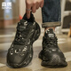 森馬男鞋厚底增高老爹鞋潮流百搭男士休閑運動(dòng)跑步鞋子男 黑色 41
