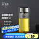 希諾單層玻璃杯男家用辦公泡茶杯子過濾車載水杯XN-7716本色 430mL
